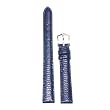 Watchband Genuine Lizard Navy Blue 14mm