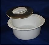 Serving Dish, Porcelain and Stainless Steel by Trudeau