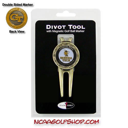 Georgia Tech Yellow Jackets Divot Tool Ball Marker Tg1