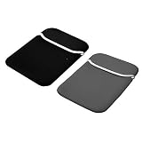 Reversible Double Sided Neoprene Sleeve Carrying Case for Compatible with Garmin nüvi 200w 250w 260w 580 660 670 680 710 750 760 770 850 4.3-Inch Widescreen Bluetooth Portable GPS Navigator (GPS Not Included) , Black / Grey