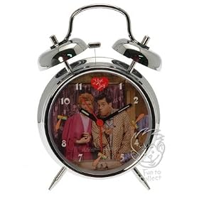 I Love Lucy Ricky and Lucy Mirror Twin Bell Alarm Clock