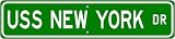 USS NEW YORK BB 34 Street Sign - Navy USS NEW YORK BB 34 Street Sign - Navy