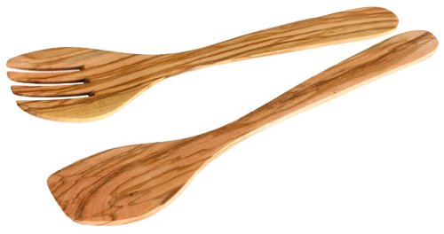 Fackelmann 30855 Salatbesteck Olivenholz, sp&uuml;lmaschinenfest, 30 cm Preisvergleich