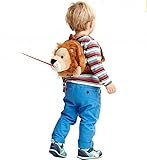 【ベビーアムール 】Bebamour 迷子防止リュック ハーネス隠し可能 アニマル ヌイグルミ 子ども用バッグ 迷子リュック(ライオン)