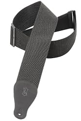 Levy's Leathers 3 Polypropylene Guitar Strap,Black