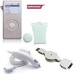 Smoke Skin Cover for Apple Ipod Nano + Car Charger for Apple Ipod Nano + Data Cable for Apple Ipod Nano
