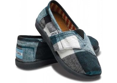 Toms - Tiny Plaid Classics in Blue