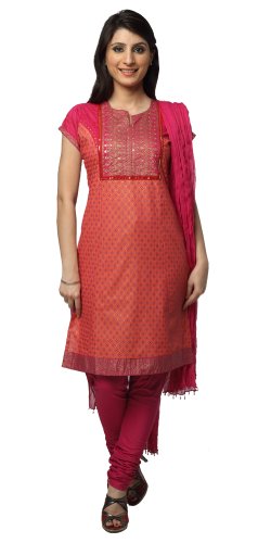 Trisha Women's Gold Sequins work Ethnic suit