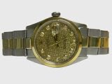 Pre-Owned Men's Rolex Date Just Stainless Steel Smooth Bezel And Dioamond Hologram Dial