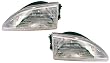 1994-1998 (1995 1996 1997 94 95 96 97 98) Ford Mustang Headlight Assembly - (Excluding Cobra Model) - One Pair (Both Driver and Passenger Sides) - DOT Certified Headlamp