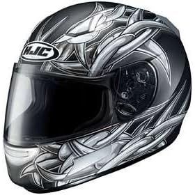 HJC CL-SP CLSP BARBWIRE MC5F BK/SL SIZE:XSM MOTORCYCLE Full-Face-Helmet