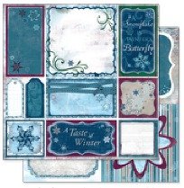 Cut Outs 12X12 Midnight Frost Collection Paper 