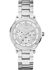 Guess W0331L1 35mm Silver Steel Bracelet & Case Womens Watch