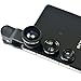 First2savvv JTSJ-YY-A01 black mobile phone Universal 3 in 1 Clip Camera professional class Lens Kit (fish eye, wide angle and macro lens) for sony Z1 E1 Z1 compact xperia Z2 xperia M2