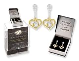 God's Heart Crystal Dangle Earrings Gift boxed