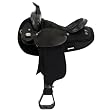 16" 17" Black Fabtron Gaited Horse Saddle