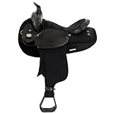 16" 17" Black Fabtron Gaited Horse Saddle
