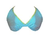 Coco Reef UW Blue Bubble Halter Swimsuit-top 38DD