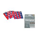 Trojan ULTRA THIN CONDOMS Latex Condoms Lubricated 36 ea and Kimono Microthin Large Latex Condoms Lubricated 24 condoms Safe Sex Kit Trojan ULTRA THIN CONDOMS Latex Condoms Lubricated 36 ea and Kimono Microthin Large Latex Condoms Lubricated 24 condoms Safe Sex Kit