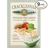 Natural Nectar Cracklesnax Veggie Squares, 4-Ounce Bags (Pack of 9)