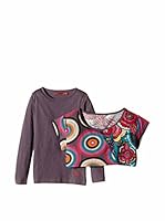 Desigual Kids Camiseta Manga Larga & Top (Malva)