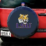 Louisiana State Fightin Tigers NCAA Spare Tire Cover (Black)