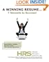 A Winning Resume: 7 Seconds to Success!