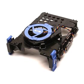 Genuine Dell NY290 Hard Drive Blower Fan and NH645 Hard Drive Caddy, For The Optiplex 740, 745, 755, 760 Small Form Factor (SFF) Systems, Compatible Part Numbers: TJ160, NJ793
