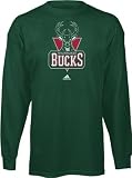 Milwaukee Bucks adidas Primary Logo Long Sleeve T-Shirt