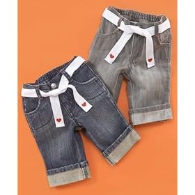 Greendog Baby Girl Denim Capri
