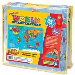 World Foam Map Puzzle by Educational Insights