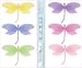 Pink Purple Yellow Blue Green Dragonfly Wall Mural Stickers baby nursery girls room decor