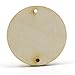 Mylittlewoodshop Pkg of 26 - Circle Cutout - 1-1/2 inches in diameter with 2 2mm holes and 1/8 inch thick unfinished wood (LC-CCWH17-2-26)