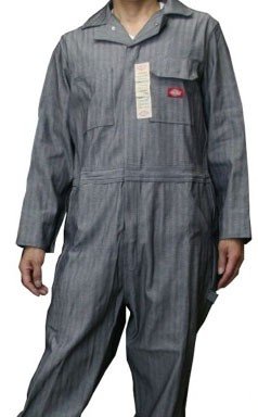 Dickies(ディッキーズ) つなぎ フィッシャーストライプ 4897-48977 フィッシャーストライプ L