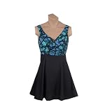 It Figures Slender Thighs Collection Carnation Print Swimdress Swimsuit RETAIL VALUE $110