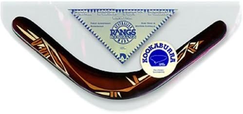 Rangs Boomerangs Kookaburra - decorated wood boomerang