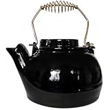 UniFlame C-1927 New! 2.5 Quart Porcelain Coated Kettle -Black