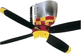 Craftmade Ceiling Fans Warbirds Glamorous Glen Model WB448GG in Black Yellow Silver. Indoor fan.