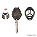 Keyless Repair Uncut Blank 4 Buttons Remote Fob Key Shell Case replacement for 2007 2008 2009 Mitsubishi Endeavor Mitsubishi Galant Mitsubishi Lancer Mitsubishi Outlander