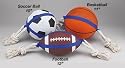 Sports Ball Tug Toys-SOCCER