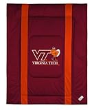 Virginia Tech Hokies ( University Of ) NCAA Sideline Twin Bed/Bedding Sport ....
