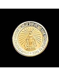 Clevereves 14K Yellow Gold 15.00 mm Miraculous Lapel Pin