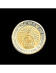 14K Yellow Gold 15.00 mm Miraculous Lapel Pin