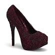 4 3/4 Inch Heel Red Floral Print Satin High Heel Pumps Mini Platform Shoes