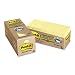 3M/COMMERCIAL TAPE DIV. / MMM654R24CPCY / 3M Post-it Recycled Notes, 3 x 3, Canary Yellow, 24 75-Sheet Pads/Pack / Sold as 1 PK