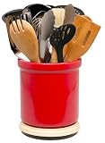 Chef Philippe 20-Piece Deluxe Rotating Tub-O-Tools Set, Red