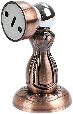 Richyi Magnetic Doorstop Heavy Duty Conceal Screw Floor Wall Mount Door Holder Antique Copper Tone (Type B)