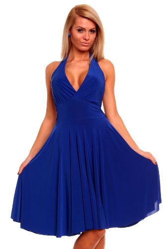 Produkt-Bild: Traumhaftes Neckholder Cocktailkleid in mehreren Farben (HS-5025)