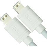 RND 2x Apple Certified Lightning Reversible USB 6ft Cable for iPhone (6/6 Plus/6S /6S Plus/5/5S/5C/SE) iPad (Pro/Air/Mini) iPod and Siri Remote Data Sync and Charge 8-Pin (6 feet/white) Bundle of two