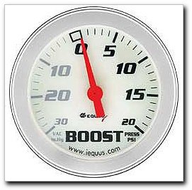 Equus 8457 Boost/Vacuum Gauge - White Dial